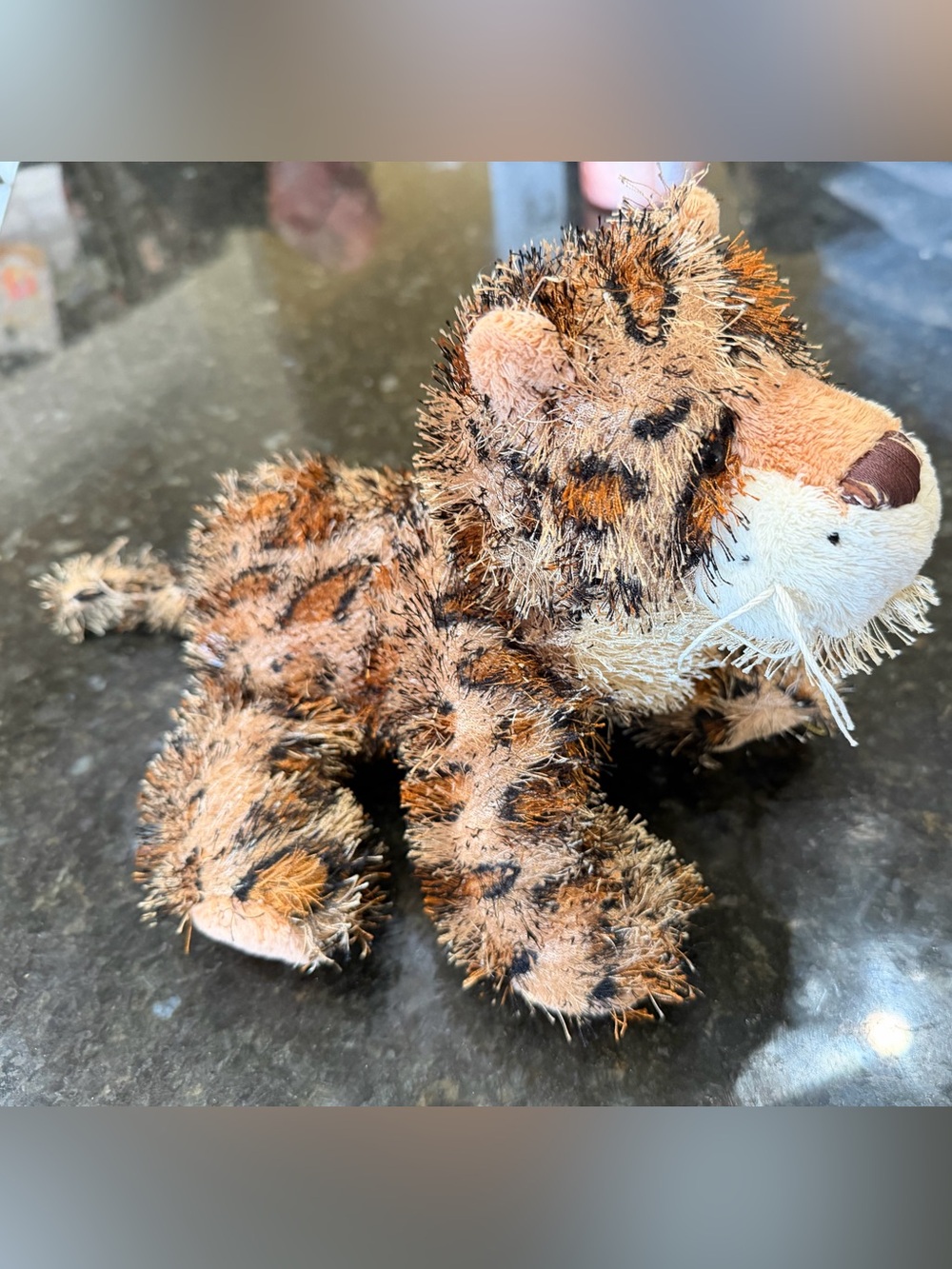 Plush Jaguar Stuffed Animal - Orange and Cream Soft Toy